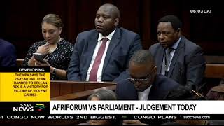 AfriForum vs Parliament - Judgement Friday