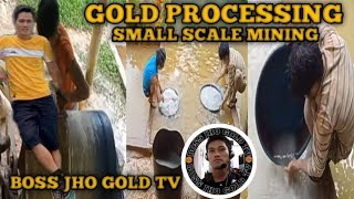 gold processing-at small scale mining masbate Philippines.