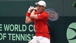 日本が予選2回戦進出　錦織圭が最終戦でストレート勝ち「この勝利は大きい。1日で自分のプレーを思い出せた」デビス杯予選1回戦英国戦／テニス