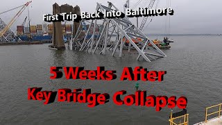 Baltimore Harbor 5 Weeks after Key Bridge Collapse