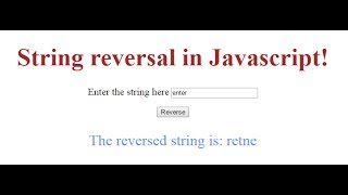 [Tamil] Javascript tutorial 1 - String reversal app - HTML, CSS3 & Javascript