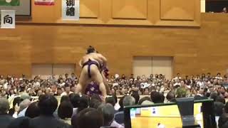 20181020 大相撲総社場所 鶴竜vs稀勢の里 弓取り式