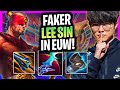 FAKER IS A BEAST WITH LEE SIN IN EUW SERVER! | T1 Faker Plays Lee Sin Jungle vs Gwen!  Season 2024