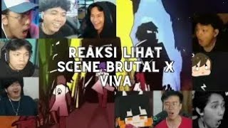 Reaksi Youtuber Minecraft ketika melihat scene Viva X Brutal di Youtube Rewind Minecraft 2023