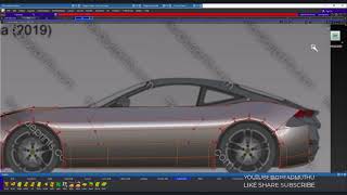 Ferrari Roma 2019 - Autodesk Alias Autostudio - Part 1 - SubD Modeling - Car Modeling