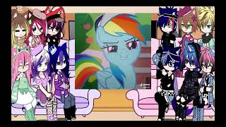 •Los hijos de las mane six reaccionan a ellas• | Parte 1/3 | Mlp hij@s | Gacha Nebula #gacha #mlp