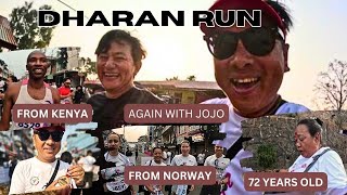 DHARAN RUN WITH RAJU JOJO||FROM KENYA-NORWAY||FESTIVAL OF RUNNING @dharanrun5332 @ManojRai002