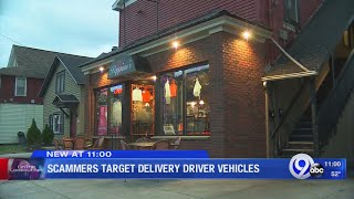Scammers target delivery driver vehicles