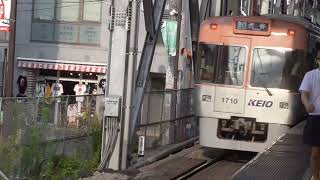 京王井の頭線　1000系1710F編成リニューアル車　下北沢駅発車