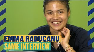 "I just can't believe how young I sound" | Emma Raducanu Same Interview One Year Apart | LTA