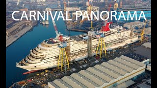 4K | New Carnival Panorama under construction at Fincantieri Shipyard | March 2019