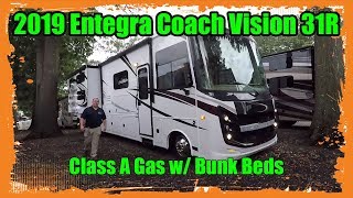 2019 Entegra Vision 31R - Class A Gas with Bunk Beds