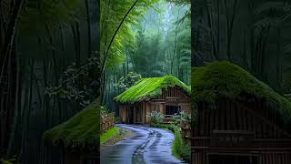 Amazing rain \u0026 Beautiful Greenery  #rain #thunderstorm #naturesounds #scenery #youtubeshorts