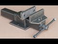 How To Make A Bench Vise | Diy Metal Bench Vise Without Welding | DIY