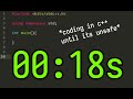 Coding In C++ Until My Program Is Unsafe