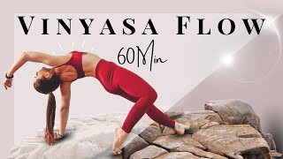 60 Min Yoga Vinyasa Flow❣️Herzöffner, Bauch \u0026 Rücken Yoga ❣️ALLE LEVEL