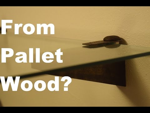 How To Fit A Floating Shelf Offset Concealed Brackets Glass Floating Glass Shelves Diy From Pallet Wood