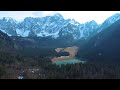 laghi di fusine 4k drone footage