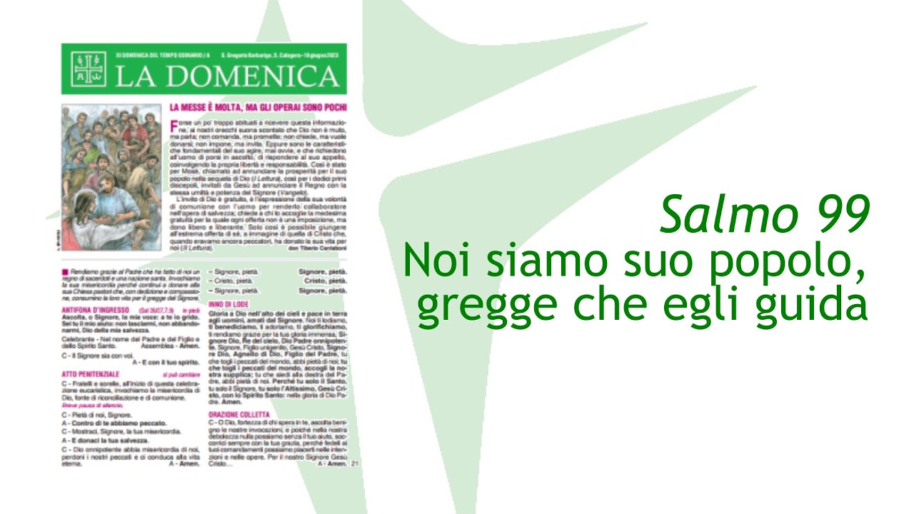 XI Domenica Del Tempo Ordinario | 18 Giugno 2023 | Anno A | Foglietto ...