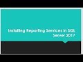 Install Reporting Services in SQL Server 2017 CTP 2.1