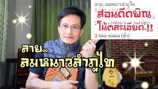 สอนดีดพิณลาย ลมหนาวลำภูไท โน้ตละเอียด|หนิง ซิงกิ รีวิวบรรเลง|ning singi [how to play phin]