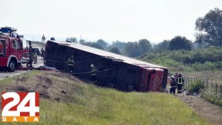 Kod Slavonskog Broda autobus sletio s ceste: Poginulo 10 ljudi, 45 ozlijeđenih #Shorts