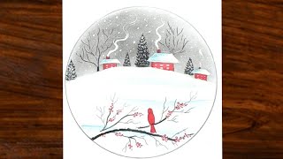 Featured image of post Easy Winter Season Scenery Drawing - Winter is going to start soon.