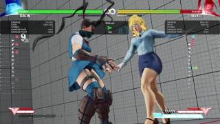 【SFV kolin いぶきのEXクナイJTC表裏に対し中足軸ズレをし、最大反撃】