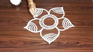 ଅତି ସହଜ ରେ ସୁନ୍ଦର ଝୋଟି ଚିତା ବନାନ୍ତୁ । Easy Trick to Make Alpona Designs । Puja Rangoli Designs 🏵️🌷