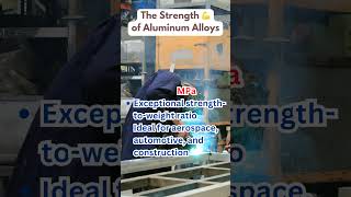 The Power of Aluminum Alloys | Strength, Durability \u0026 Innovation in Action 💪✨