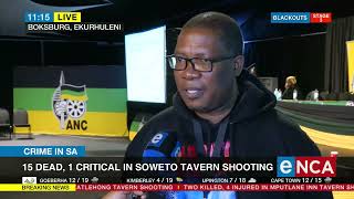 ANC Gauteng chair Lesufi speaks on Soweto mass shooting