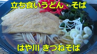 【立ち食いそば・うどん】きつねそば 立喰 はや川 鵜の木 #ぶらり立ち食いそば #駅そば #立ち食いそば