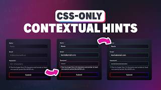 CSS-only Form Validation Hints | Tutorial from Kevin Powell