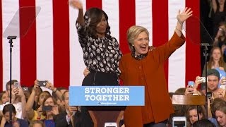 Full Video: Hillary Clinton and Michelle Obama campaign together in North Carolina