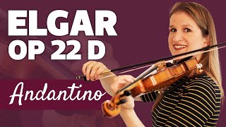 Elgar | Andantino op22D | 6 Very Easy Pieces for Violin