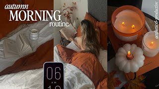 6am fall morning routine 🍂🕯a cosy & productive morning with me ~aesthetic~