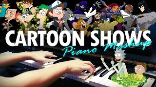 Cartoon Show Music Epic Piano Mashup/Medley (Piano Cover)+SHEETS\u0026MIDI