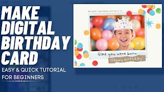 [EASY TUTORIAL] How to Make a Digital Birthday Card with Canva - [FOR BEGINNERS]
