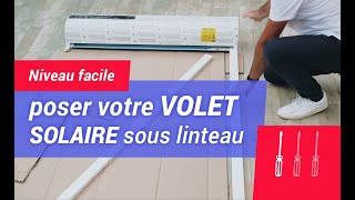 Comment poser et activer facilement un Volet Roulant  Solaire SOMFY OXIMO RTS  ? Tuto Bricolage ✅