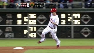 MIA@PHI: Lee's first career triple plates Ruf