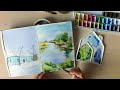 watercolor painting in 16 minutes.