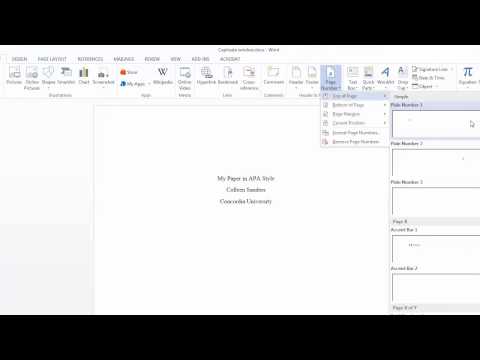 What are APA style headers?