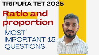 Ratio and Proportion in Bengali |  অনুপাত ও সমানুপাত | Tripura TET Preparation 2025 |