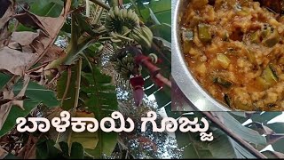 Raw banana gojju| Recipe|ಬಾಳೆ ಕಾಯಿ ಗೊಜ್ಜು ಸಖತ್ ರುಚಿಯಾಗಬೇಕಾದರೆ ಈ ರೀತಿಯಾಗಿ ಮಾಡಿ.