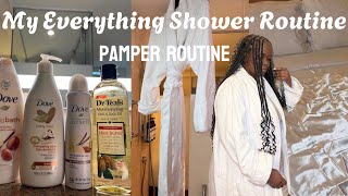 MY “AFFORDABLE” PAMPER SHOWER ROUTINE | EVERYTHING SHOWER | BODY-CARE AND SKINCARE PRODUCTS. 🥂✨