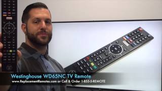 WESTINGHOUSE DIGITAL WD65NC TV Remote Control - www.ReplacementRemotes.com