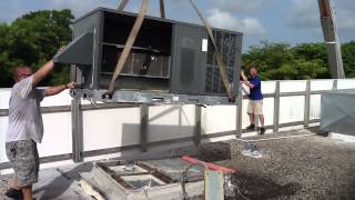 HVAC Crane Safety; Preparing to Remove AC Units from Rooftop