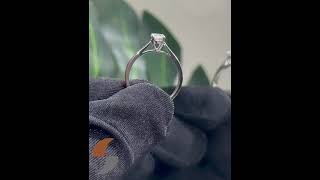 Sheetal Impex: AR0390 0.50Tcw Round Natural Diamonds Studded Platinum Solitaire Diamond Ring