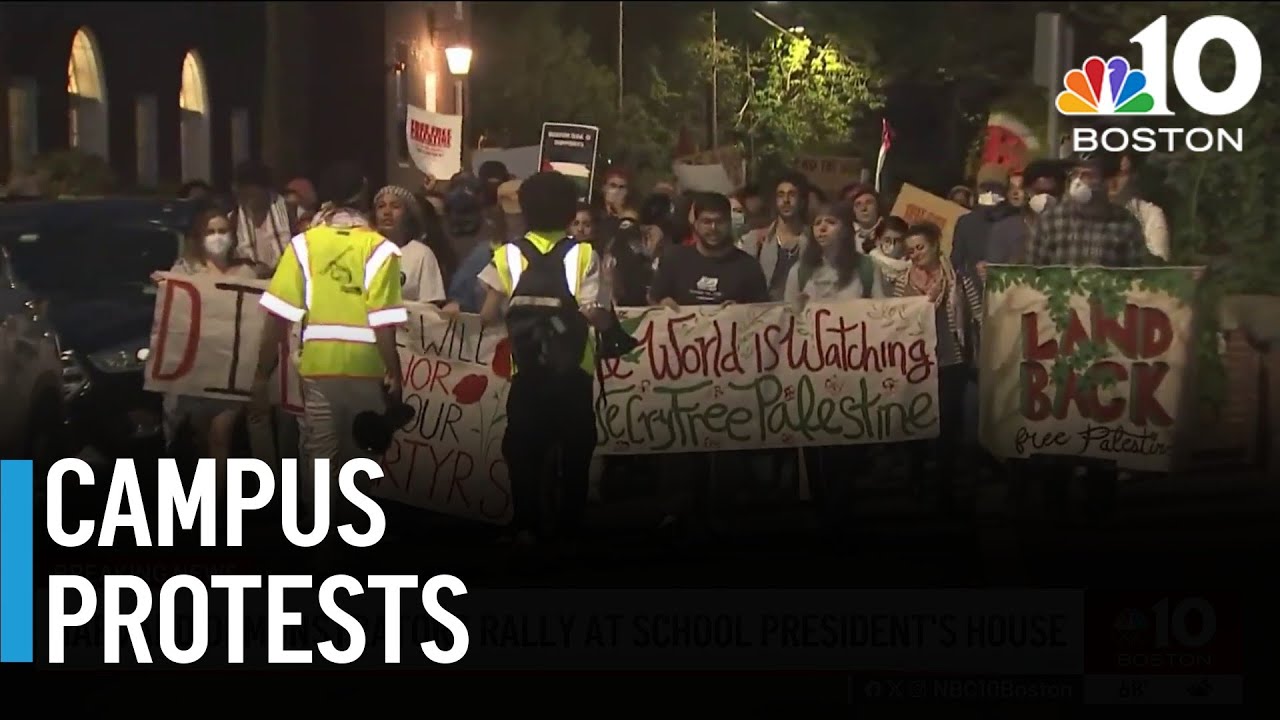 Tensions Rise During Campus Protests At MIT And Harvard - YouTube