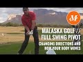 Malaska Golf // Full Swing Pivot // Downswing - Changing Direction - Body Movement